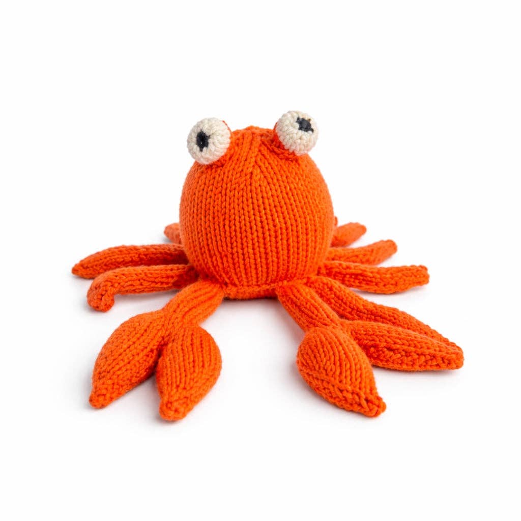 Organic Knit Toy / Sunny the Crab