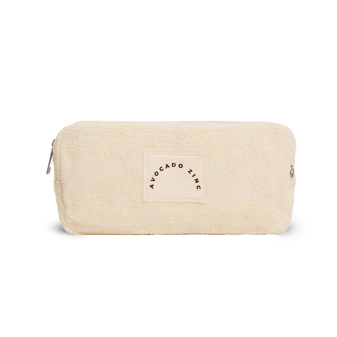 Terry Towelling Pouch: Beige