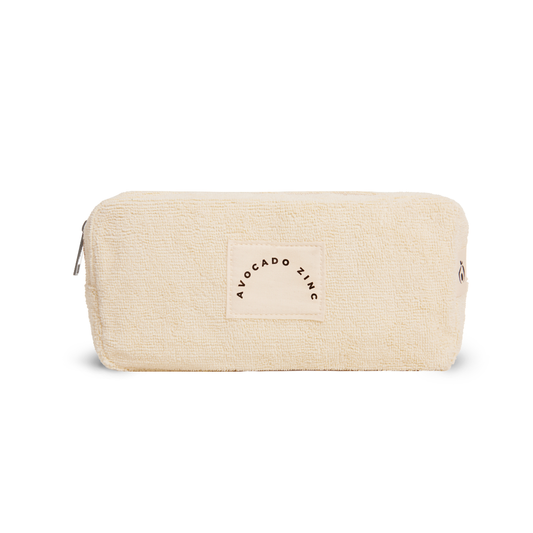 Terry Towelling Pouch: Beige