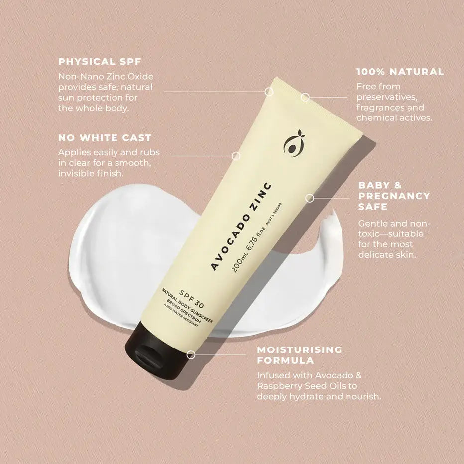 Natural Body Sunscreen / SPF 30 - 200ml