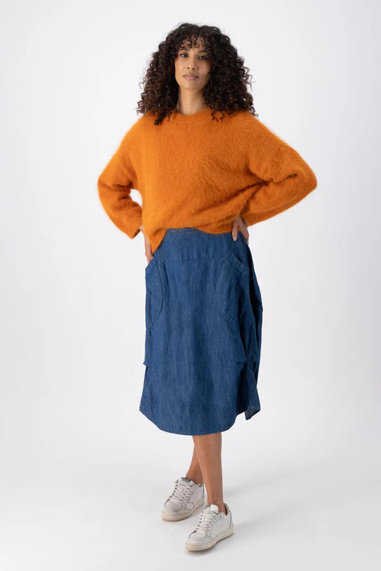 Milwaukee Classic Skirt | Denim Mid Wash