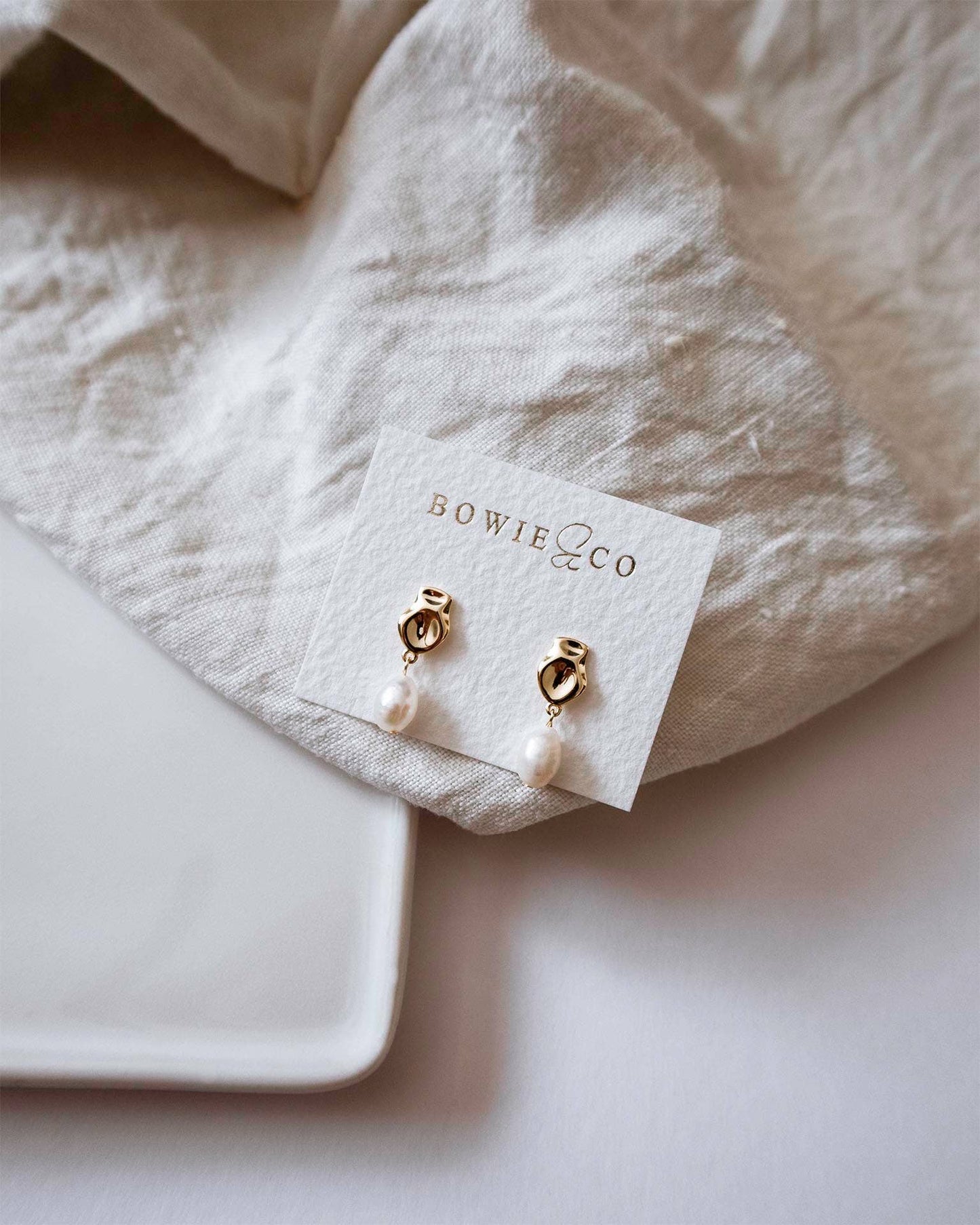Oceania Baroque Pearl Earrings 18k Gold / Silver: Gold