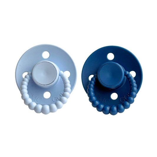 "Bubble" Dummies / Baby Blue + Navy (Size 2)