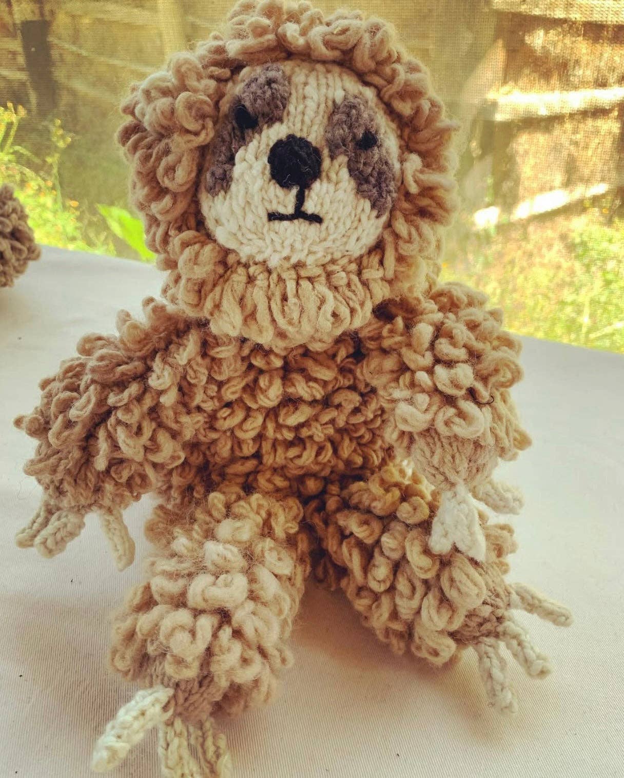 Organic Knit Toy / Sam the Sloth