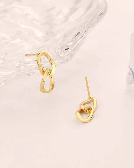 CZ Chain Link Earrings