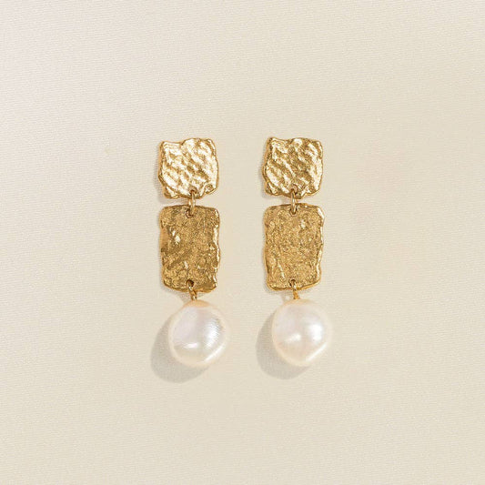 Agapée Lythos Earrings |  Gold  Waterproof