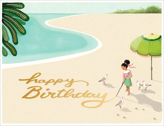 Sand Writing Birthday