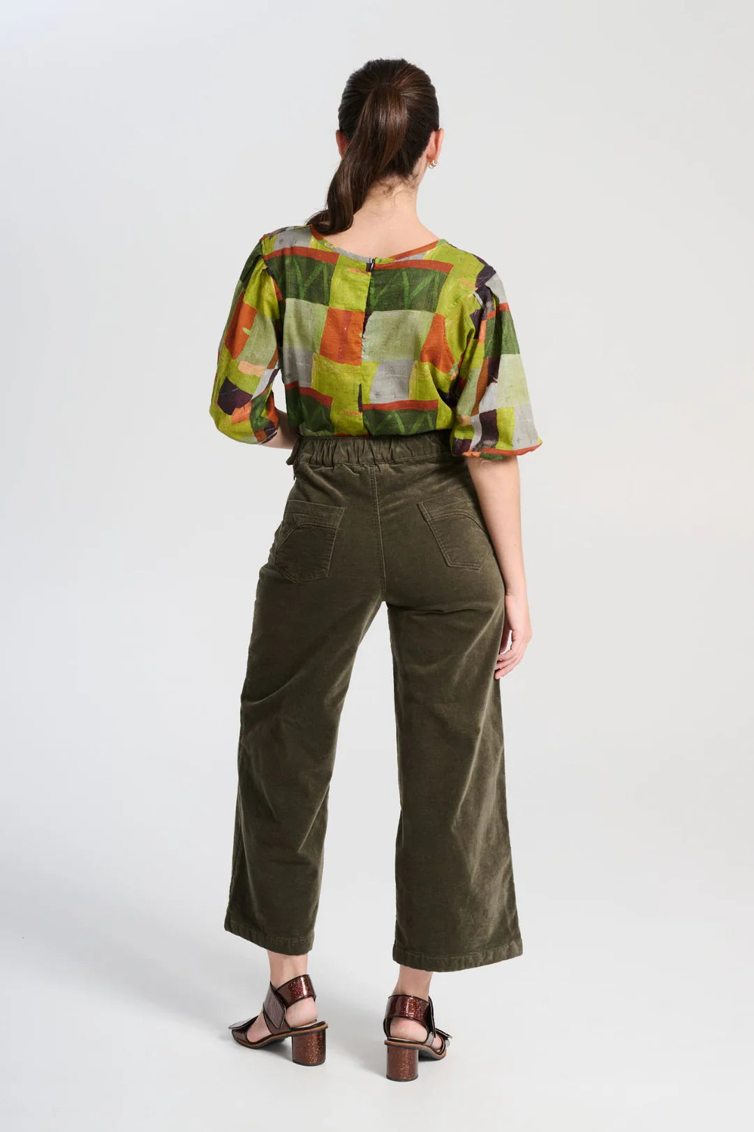 Peggy Paris Pants / Soft Velvet - Khaki