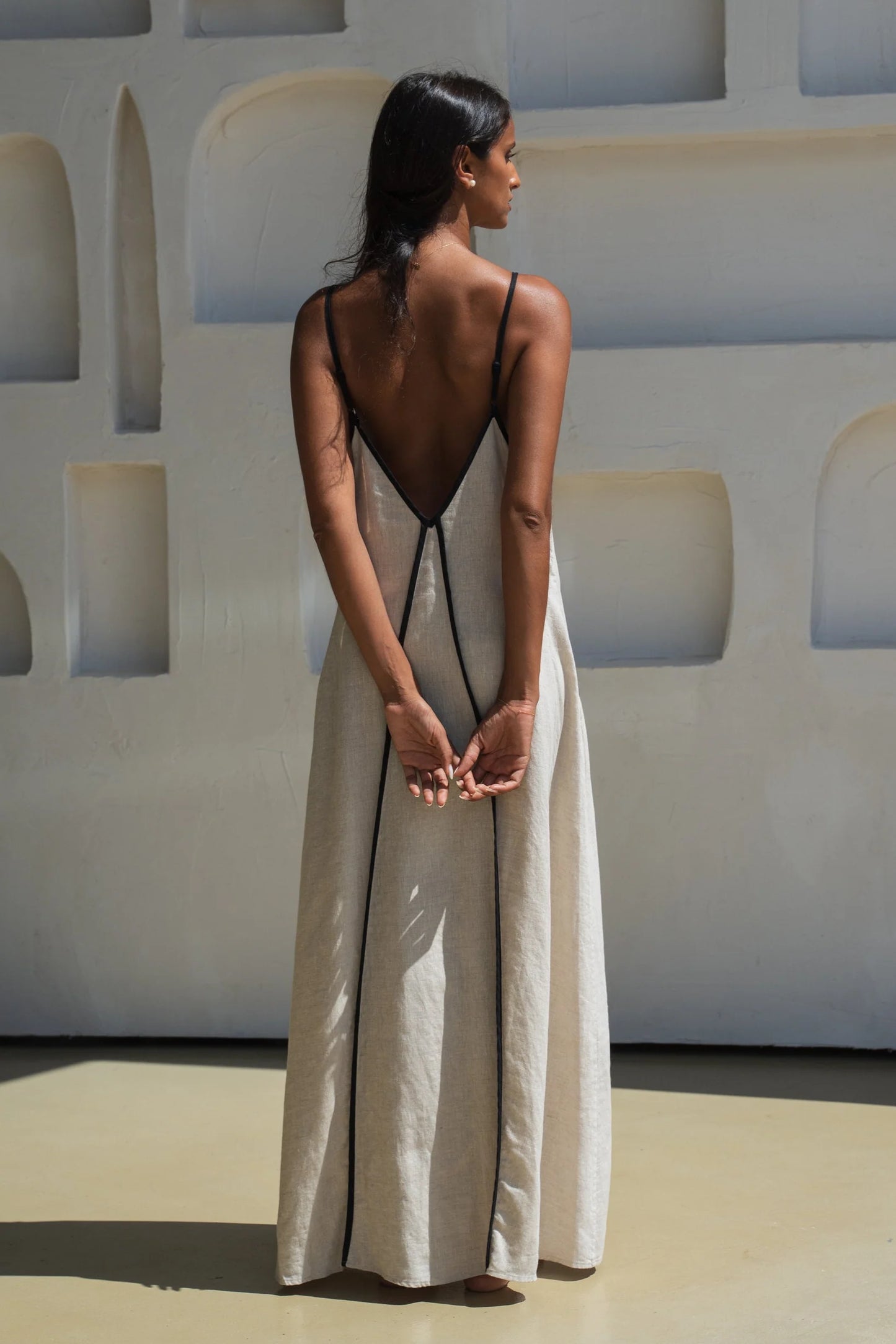 Azalea Linen Dress / Oatmeal