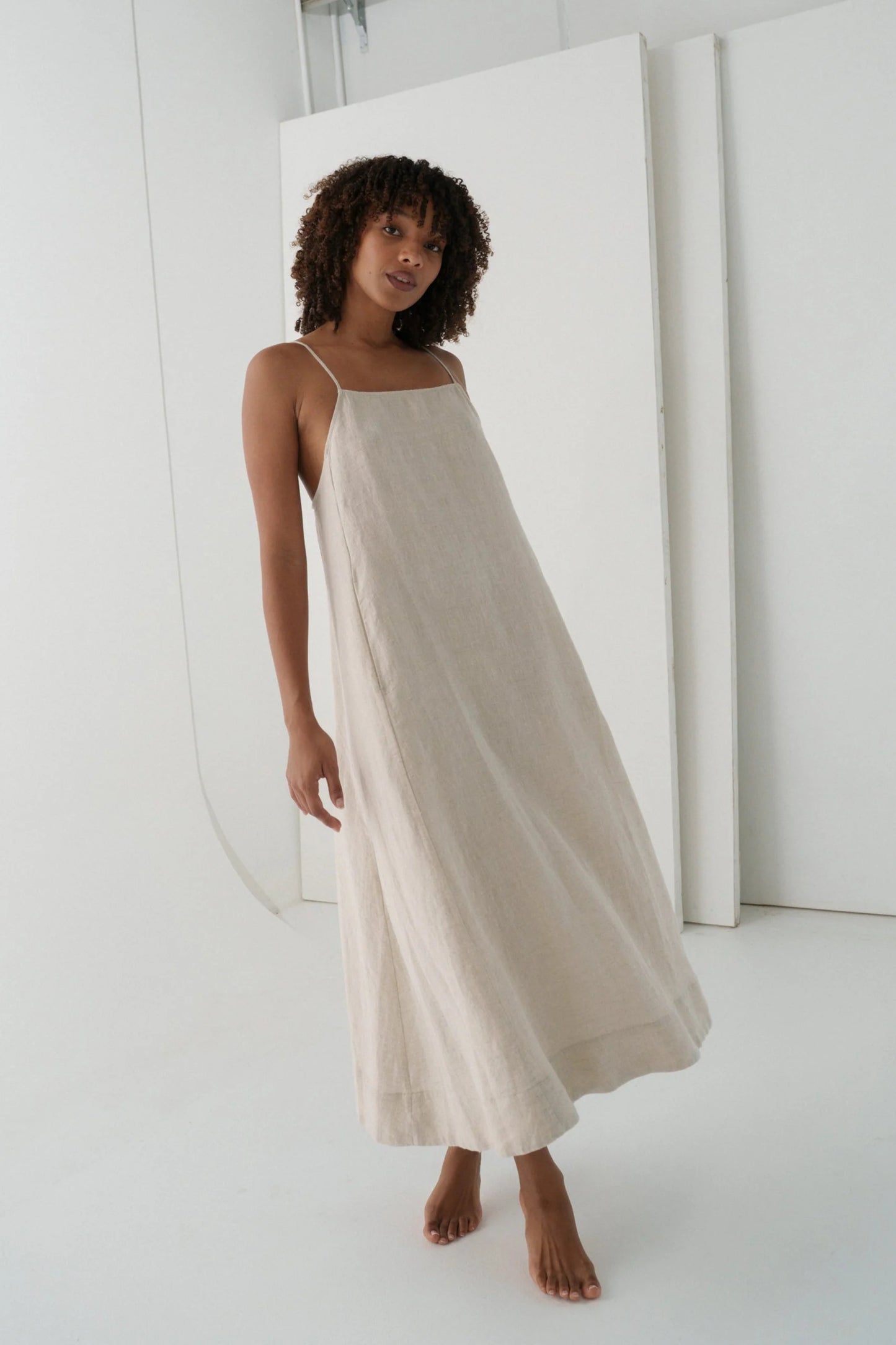 Coco Linen Dress / Oatmeal