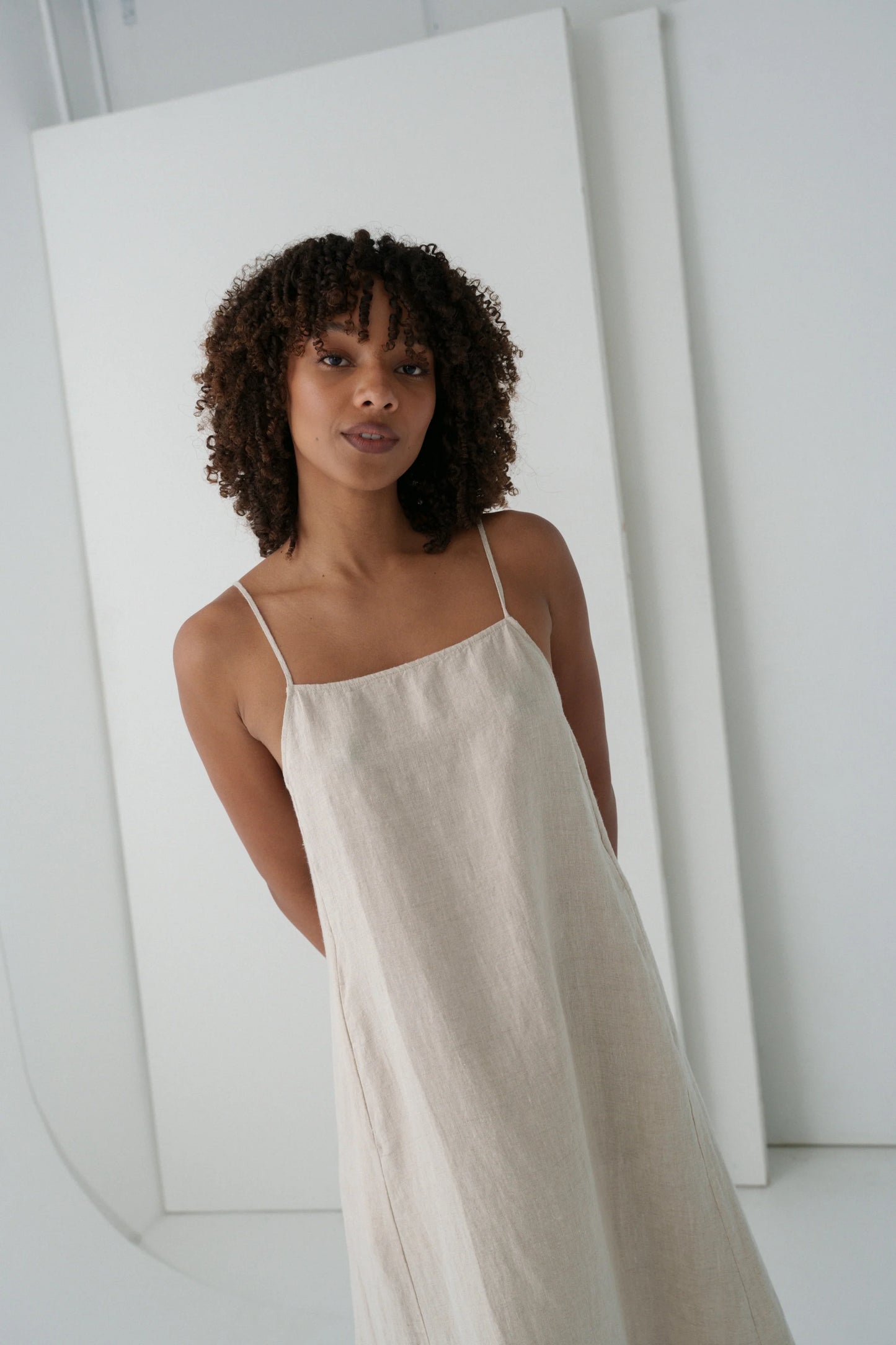 Coco Linen Dress / Oatmeal