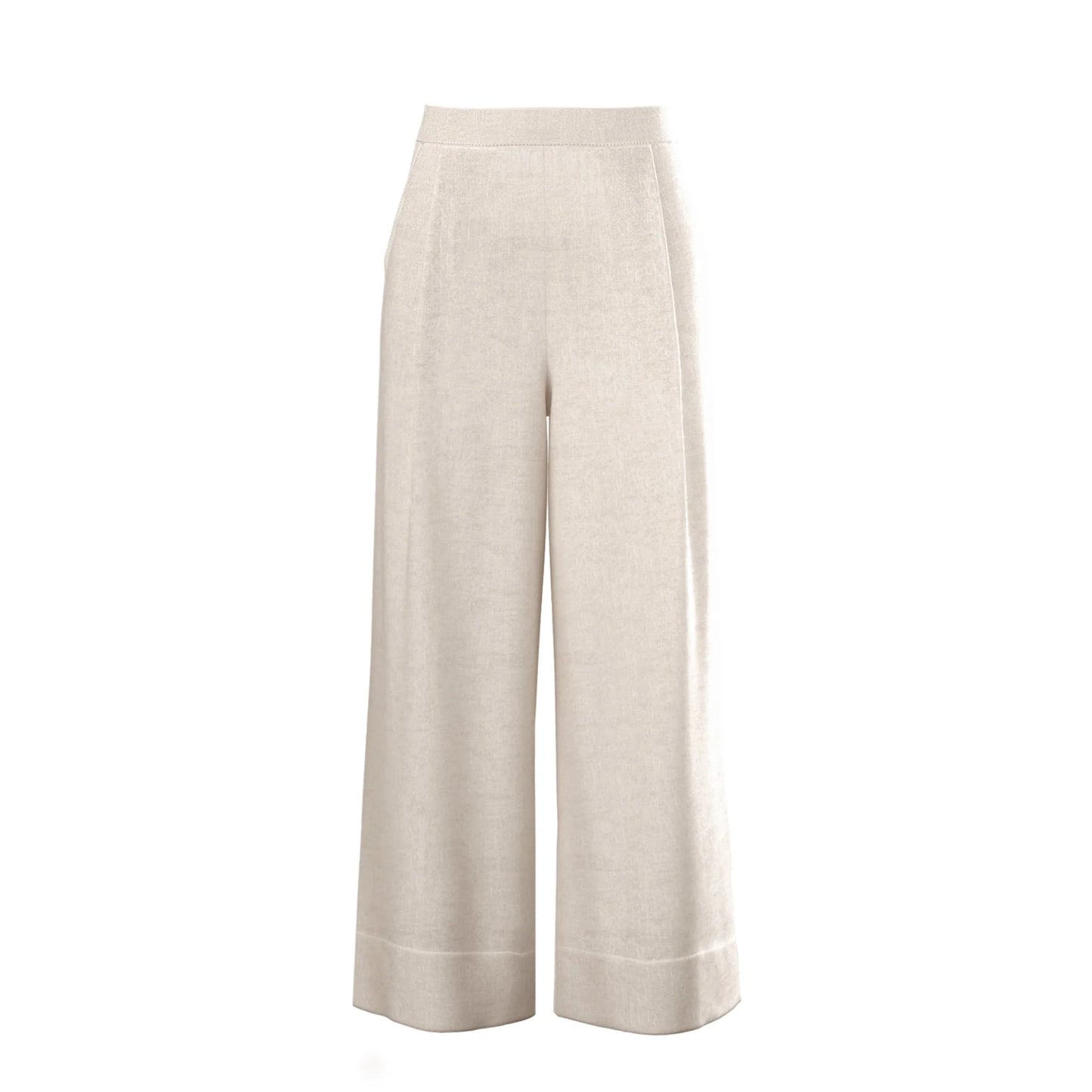 Ivy Linen Crop Pant | Oatmeal