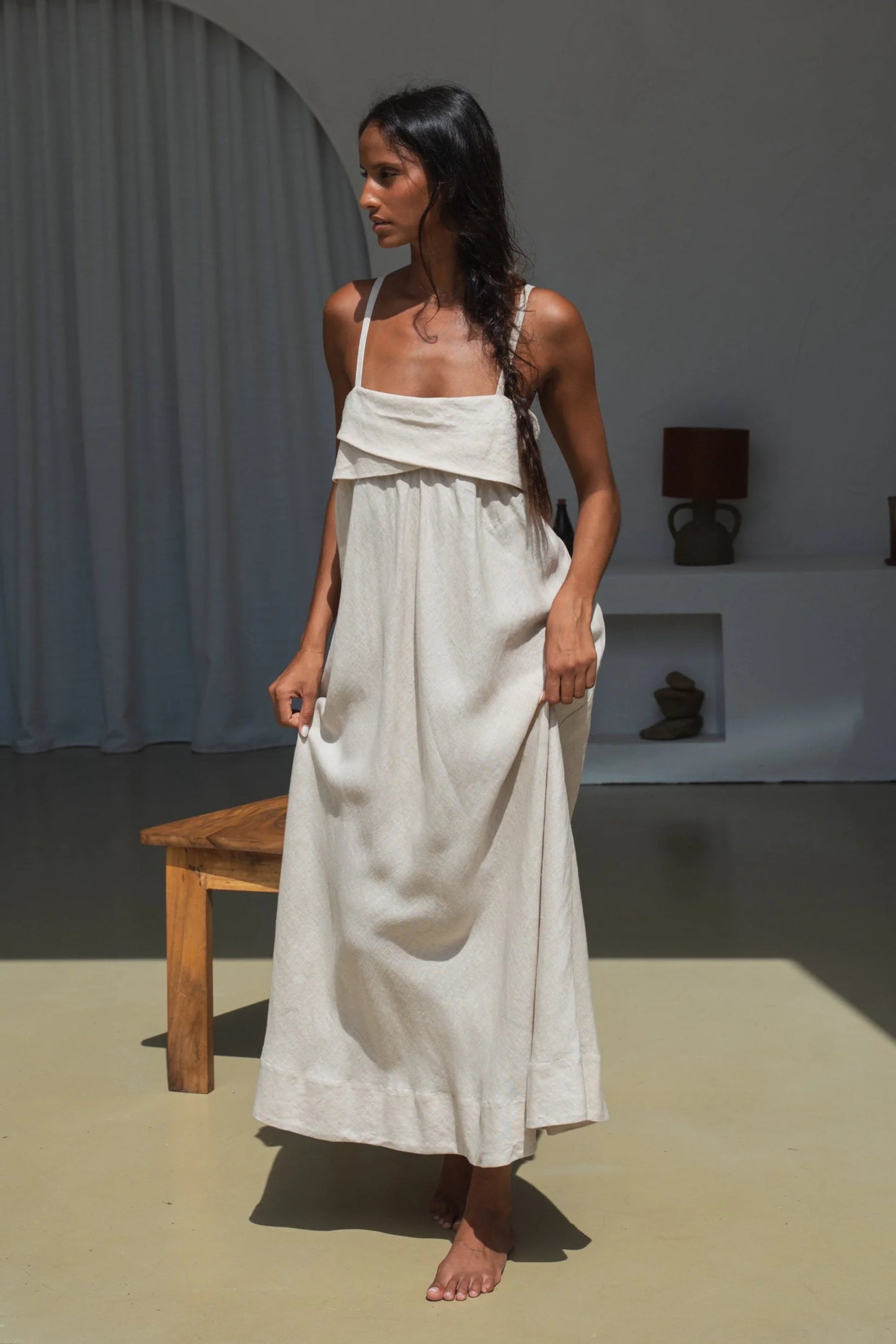 Kiko Linen Dress / Oatmeal