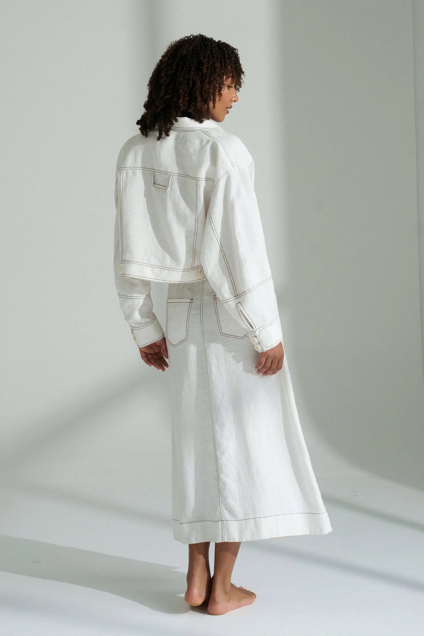 Wes Linen Jacket / Ivory
