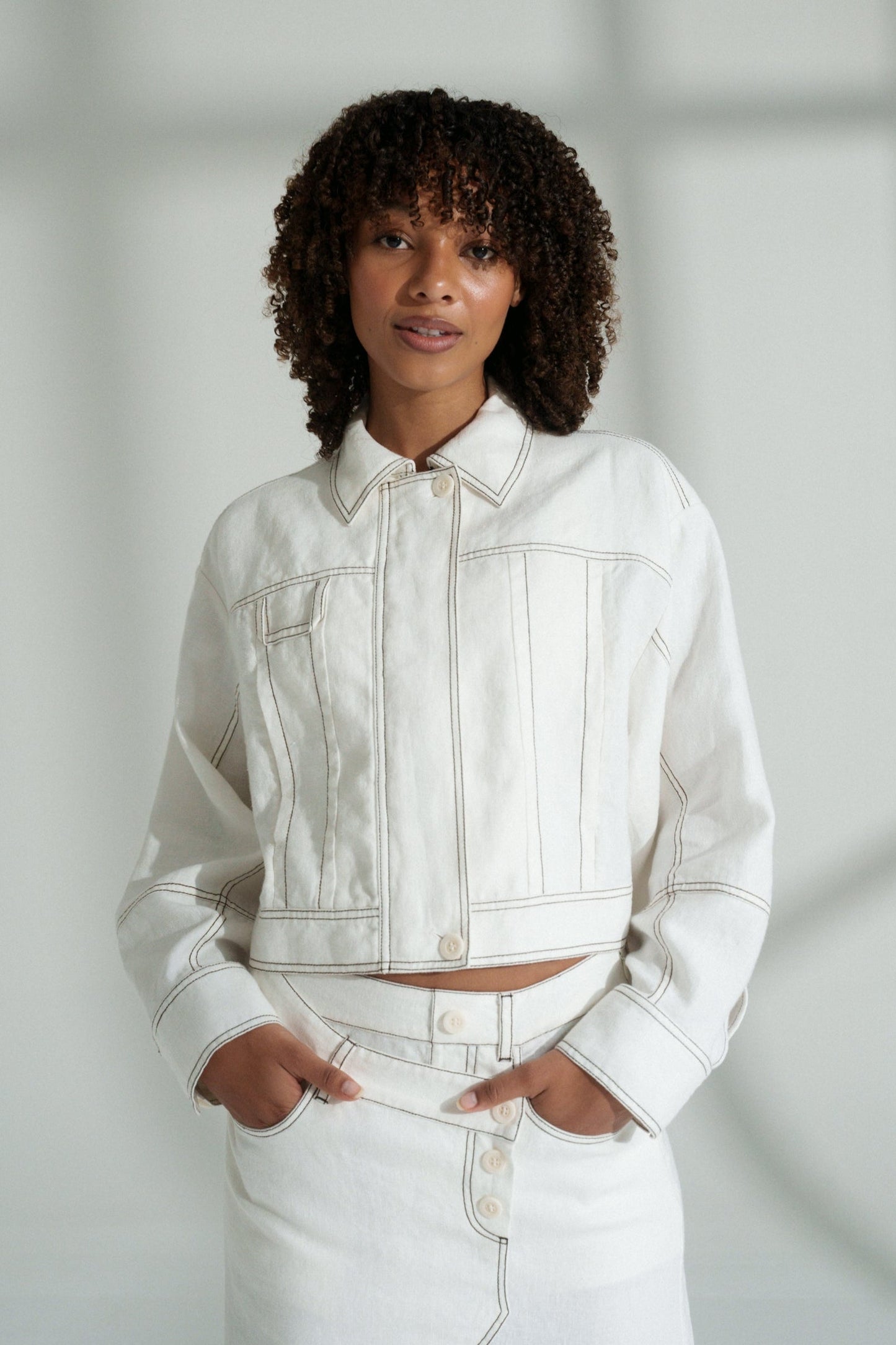 Wes Linen Jacket / Ivory