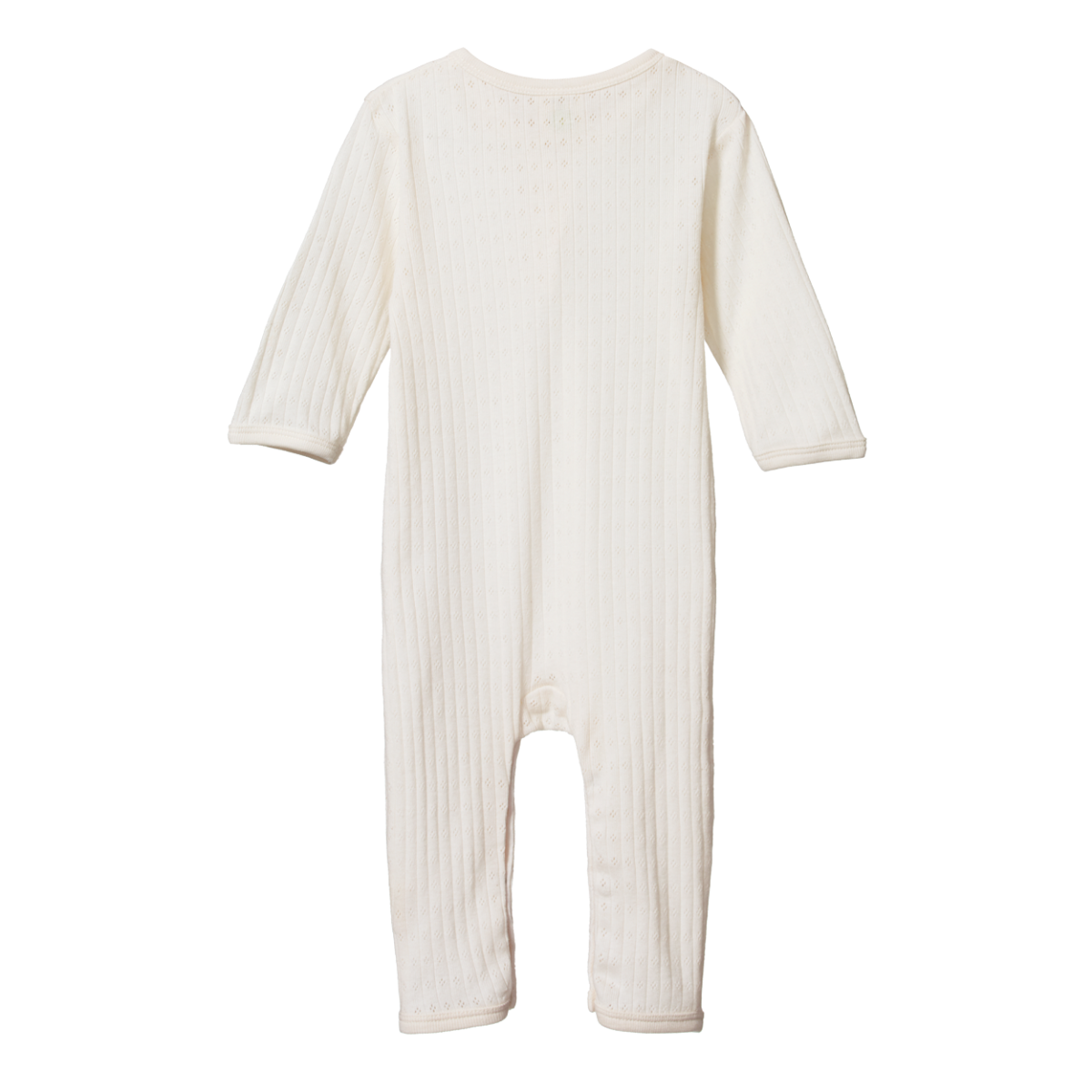 Henley Pyjama Suit Pointelle | Natural