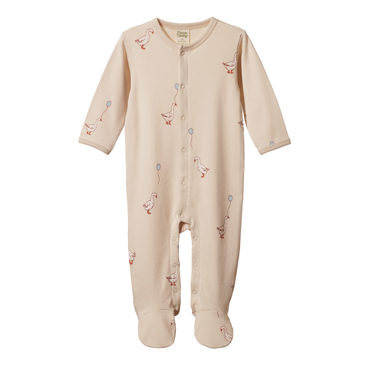 Stretch and Grow / Cotton - Goose Lullaby Print