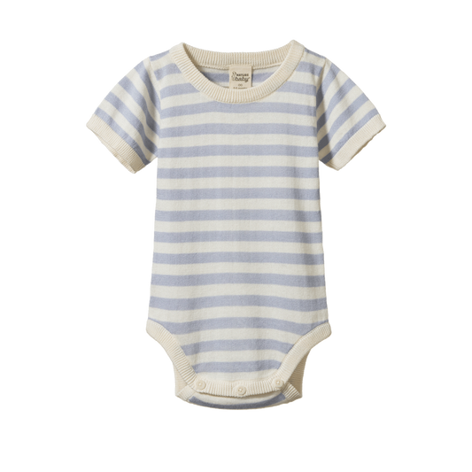 Ren Bodysuit / Zen Blue Sea Stripe