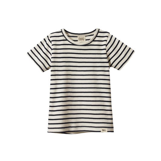 River Tee / Navy Sailor Stripe