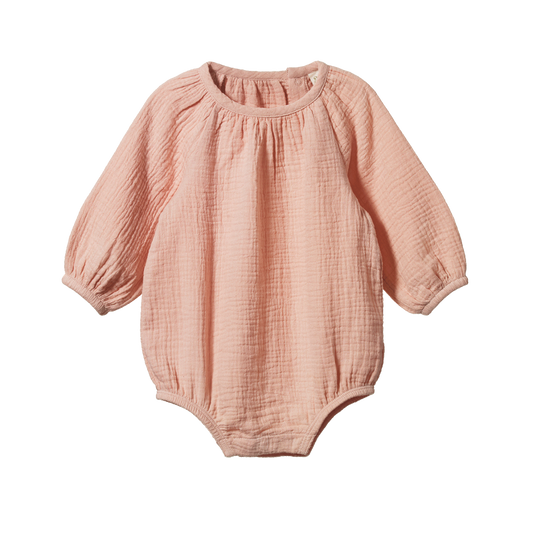 Meadow Bodysuit / Muslin - Rose Dust