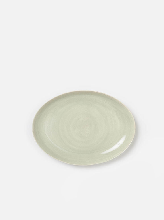 Finch Oval Platter | Nat / Green