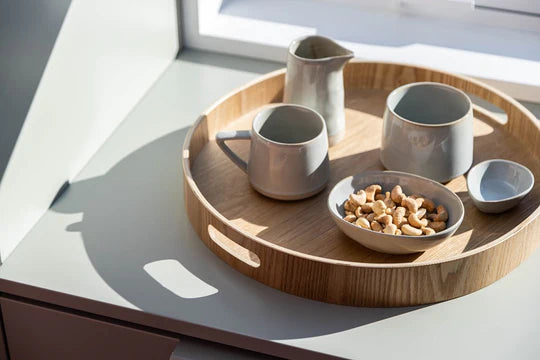 Willow Wood Circular Tray