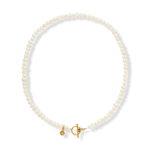 Pearl Fob Necklace / Wrap Bracelet