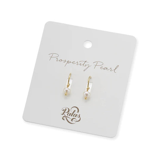Prosperity Pearl Hoop Earrings