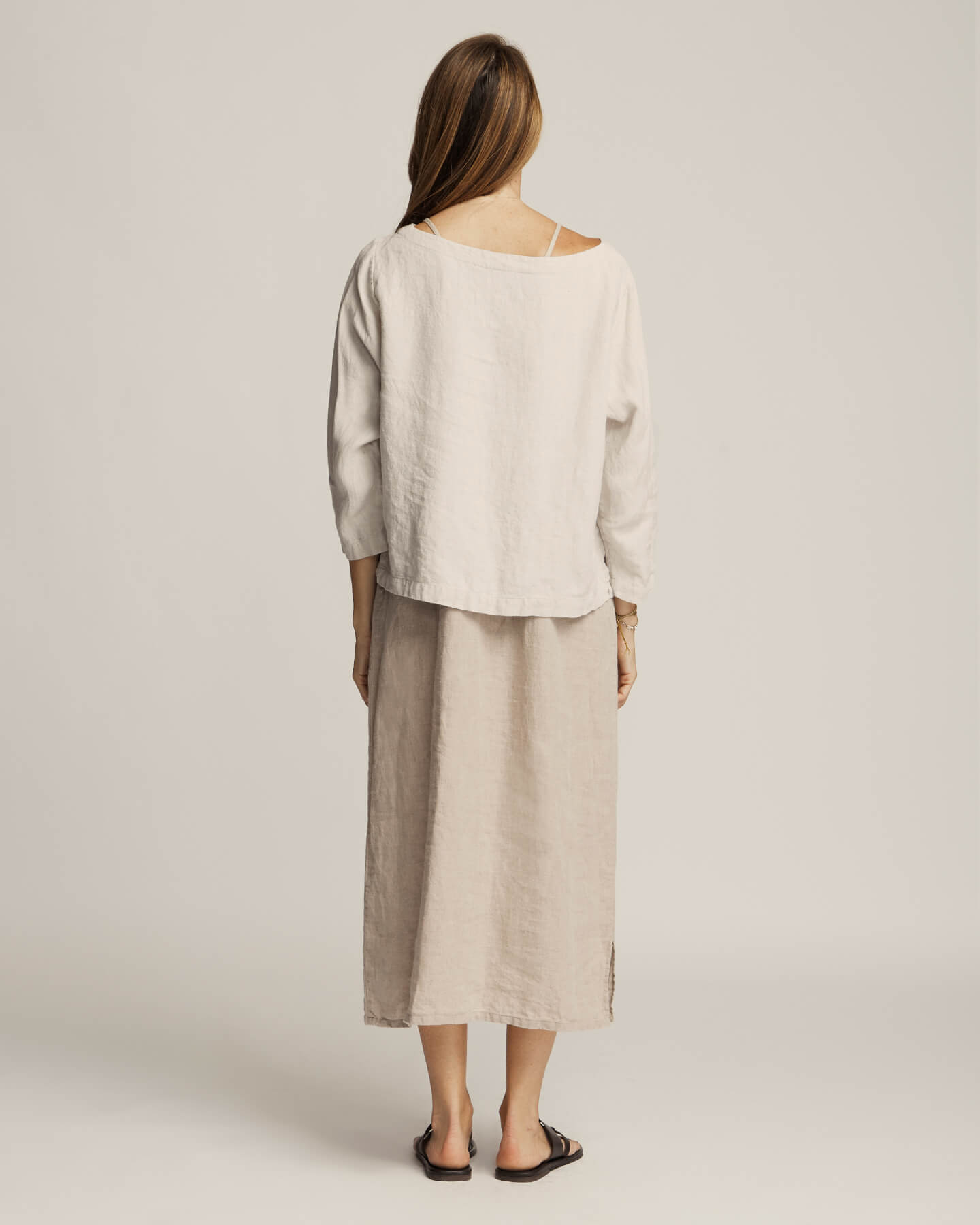 Blossom Pure Linen Top | Birch