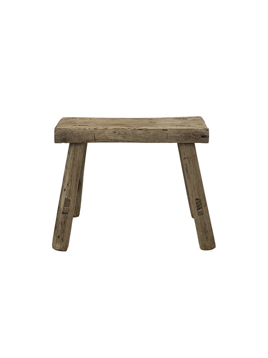 Elm Wood / Workers Display Stool -XS