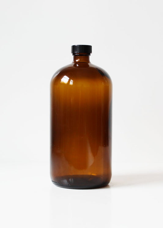 Amber Glass Bottle + Pump 1000ML