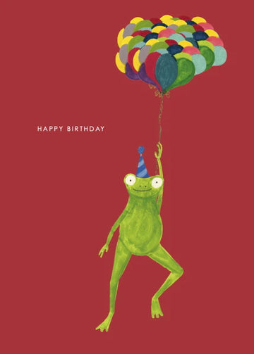 Frog Balloons Card