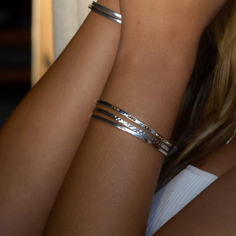 Hammered sales bracelet cuff