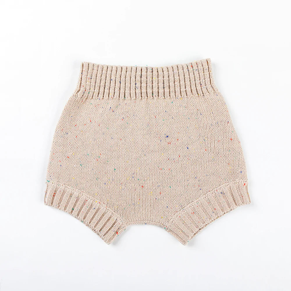 Cotton Knitted Shorties -Sugar Cookie Speckle