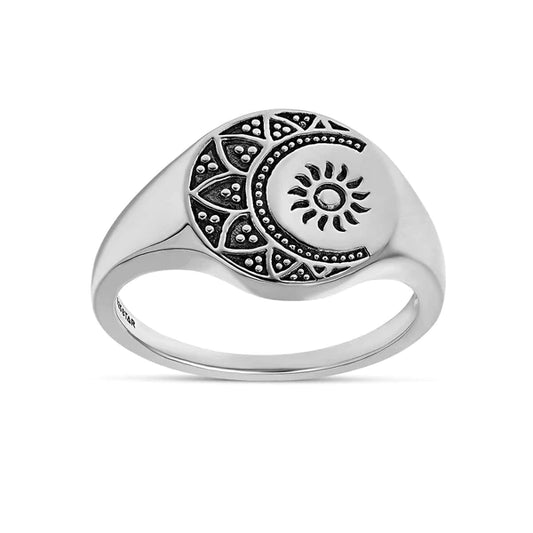 Mandala Signet Ring