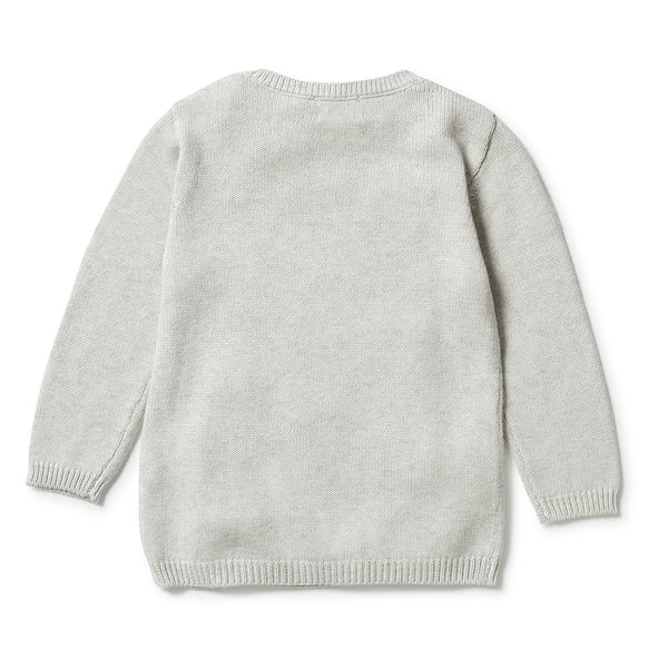 Knitted Mini Cable Jumper | Grey