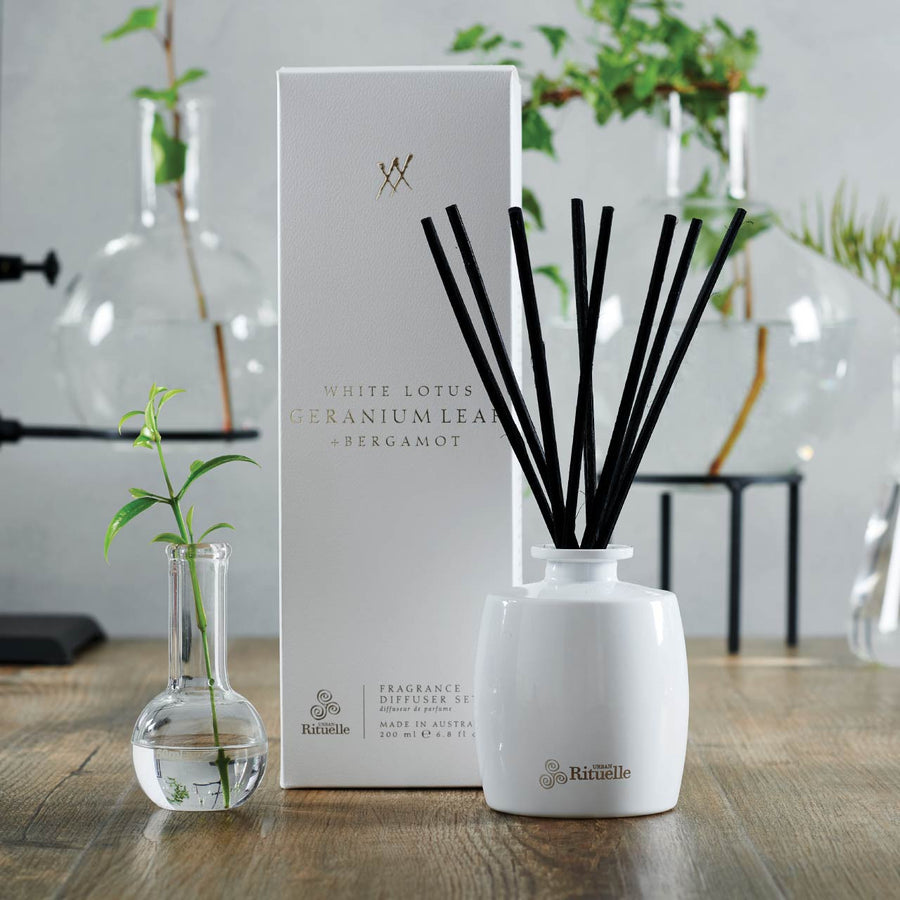 Fragrance Diffuser - White Lotus Geranium