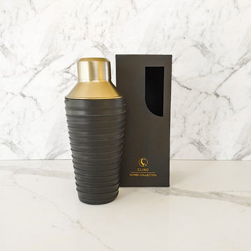 Brass & Leather Cocktail Shaker