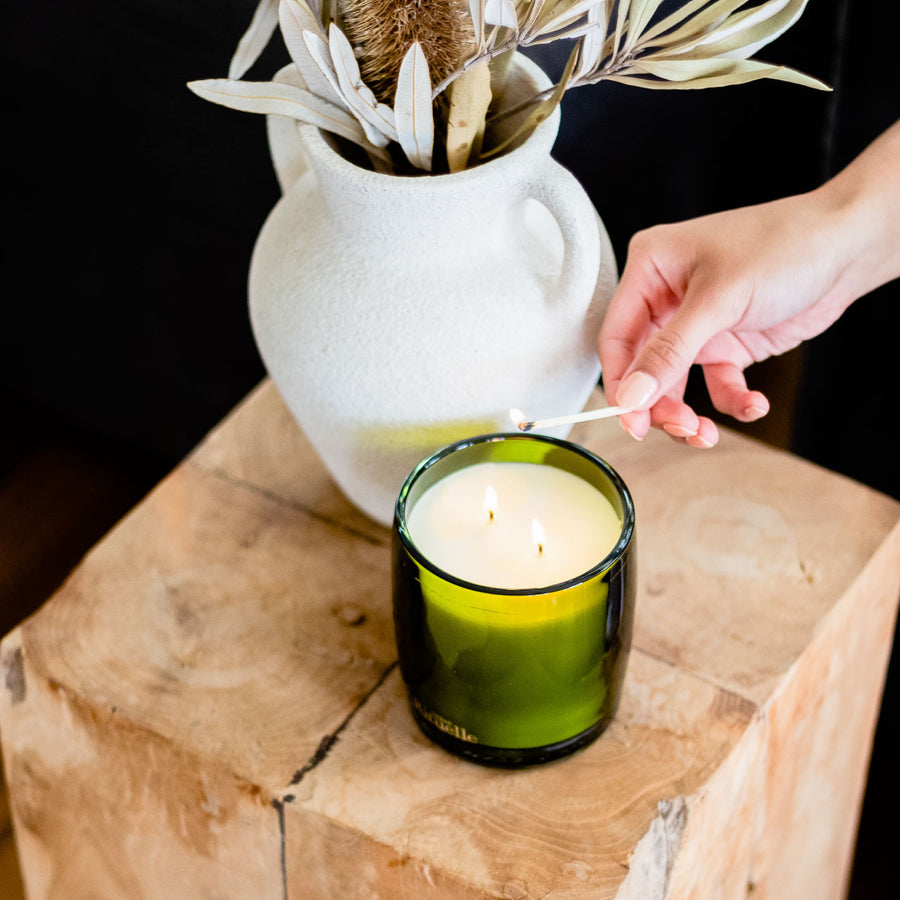 Lemongrass , Lemon Myrtle - Soy Coconut Candle