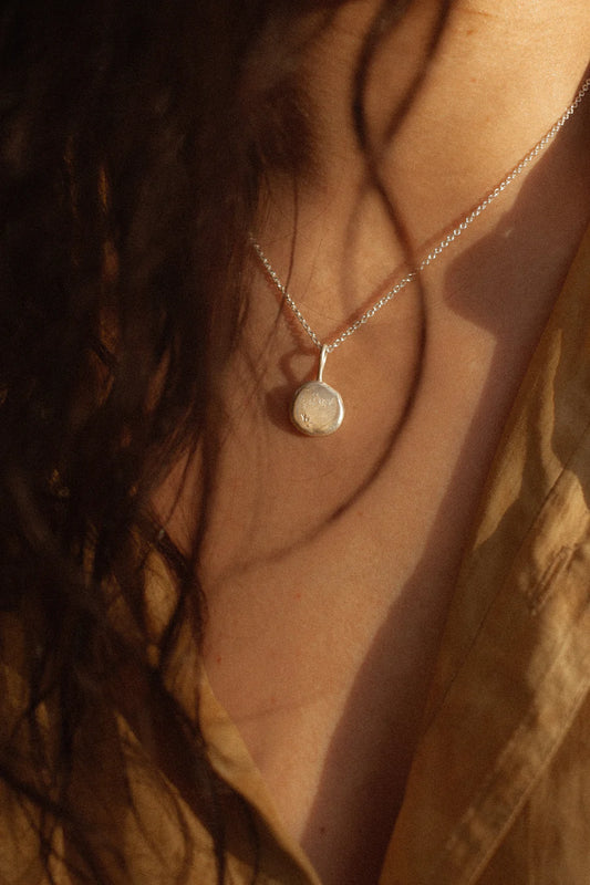 Necklace / Molten - Silver