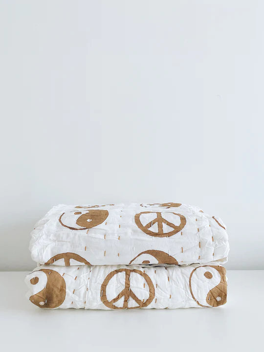Baby Blanket / Peace Kantha