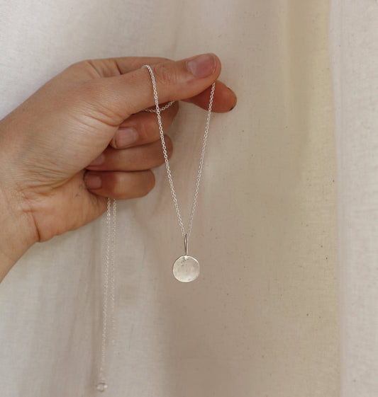 Necklace / Mini Moon - Silver