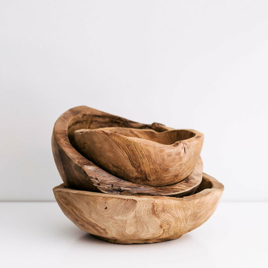 Tree Root Serving Bowl - Hand carved