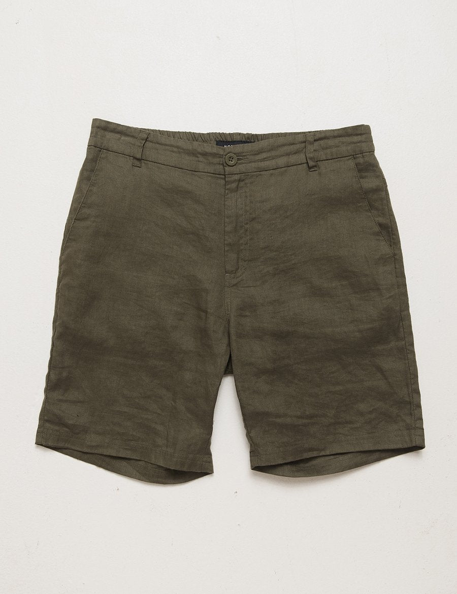 Tanner Linen Shorts | Fatigue