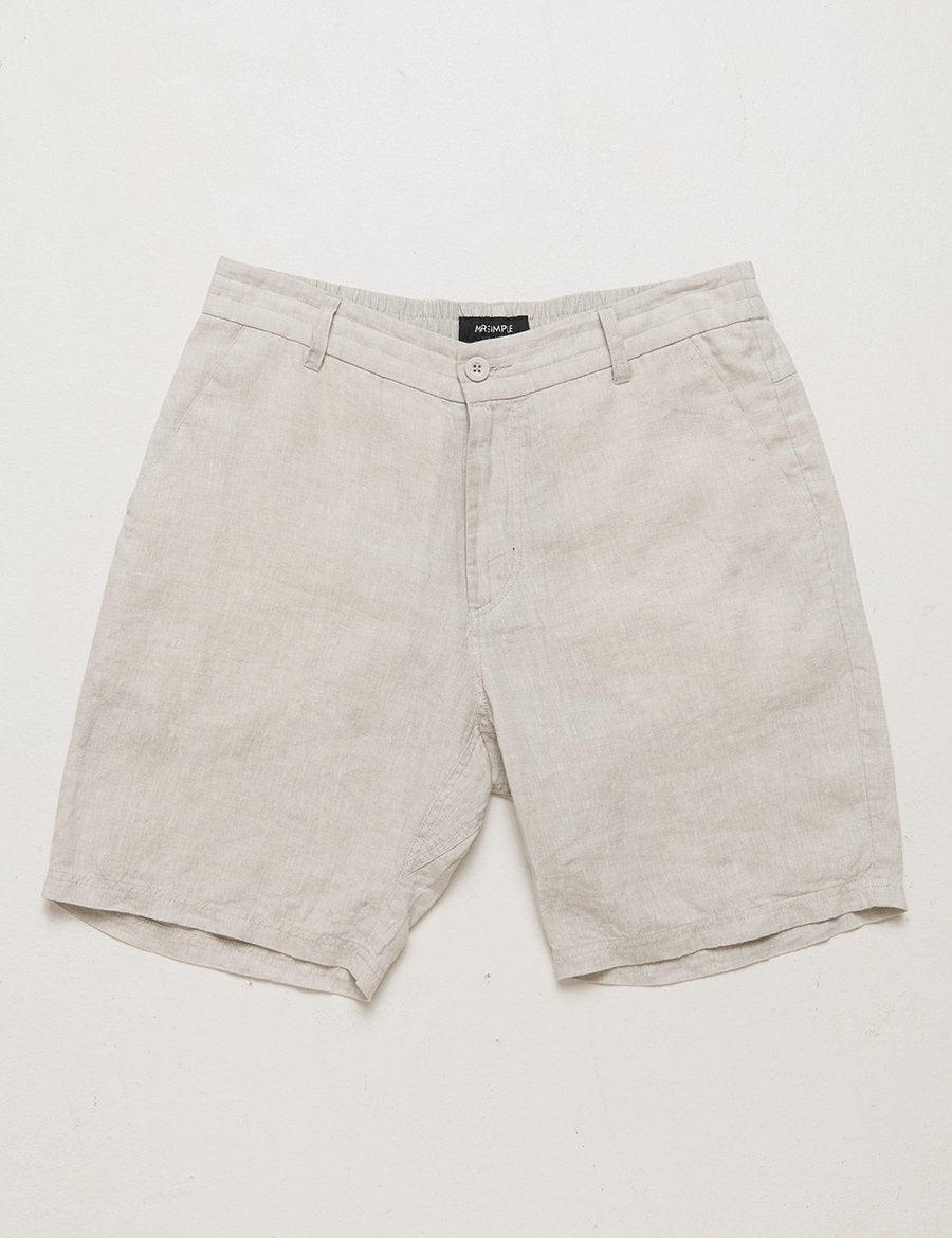 Tanner Linen Shorts | Natural