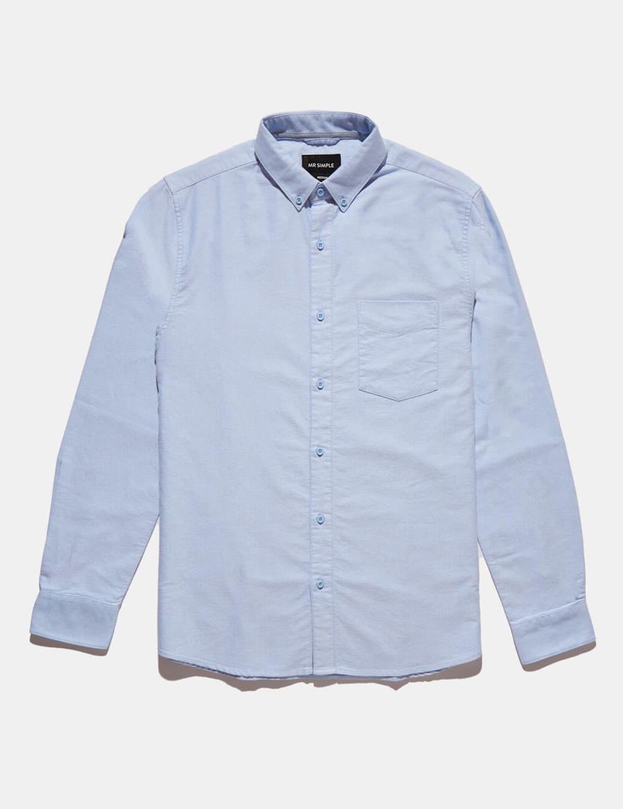 Long Sleeve Shirt- Oxford Blue