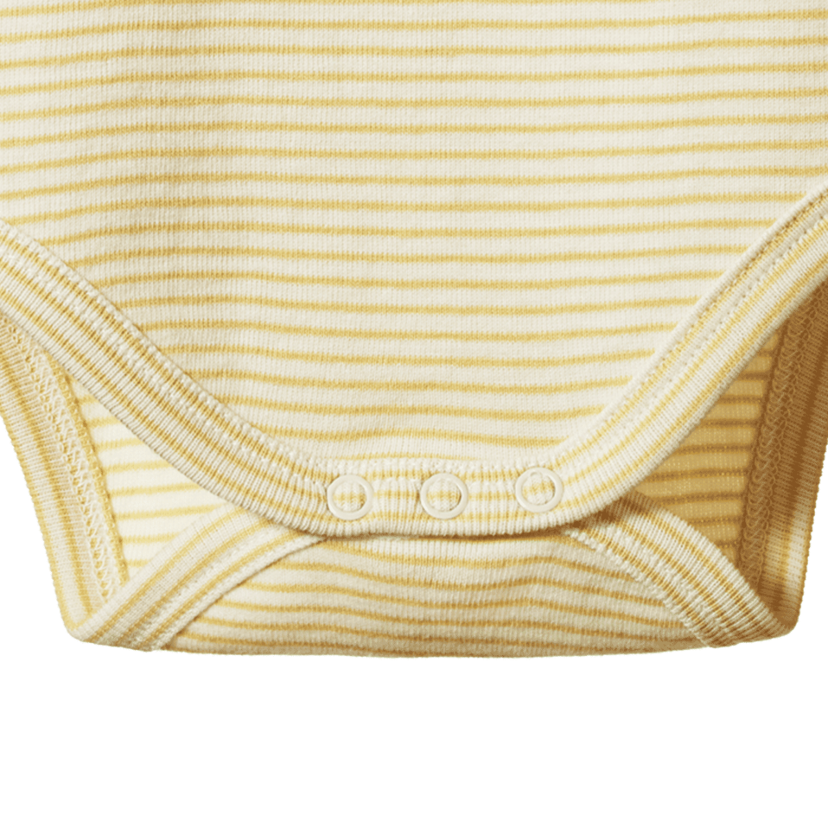 Short Sleeve Bodysuit - Sand Pinstripe