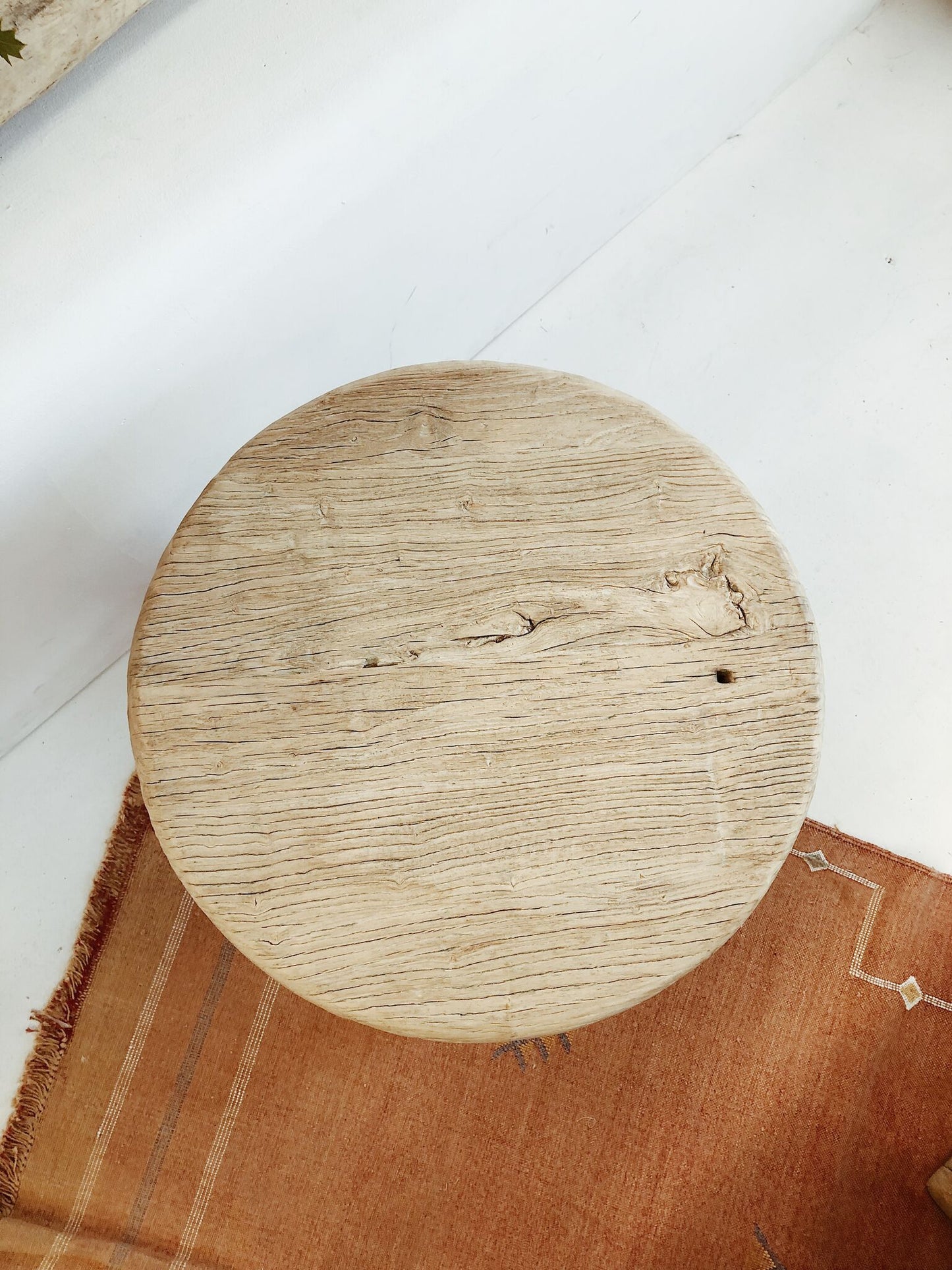 Round Elm Tea Table