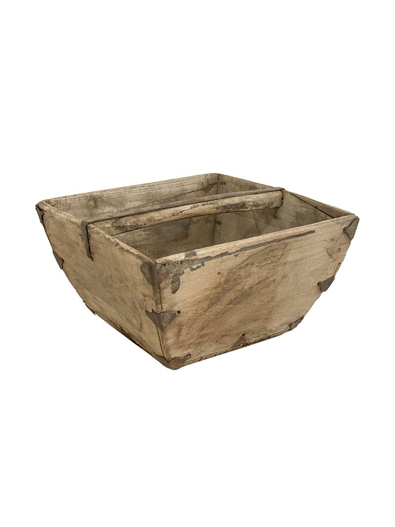 Wooden Rice Measure Bucket / Vintage