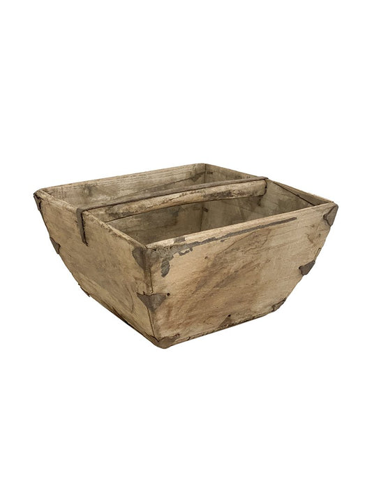 Wooden Rice Measure Bucket / Vintage